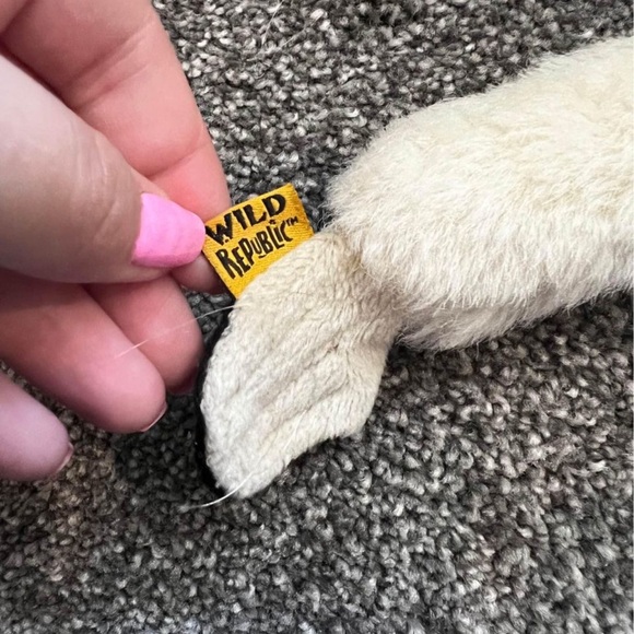 Wild Republic K&M Lemur Monkey hanging plush stuffed animal brown white blk 18" - Picture 4 of 6